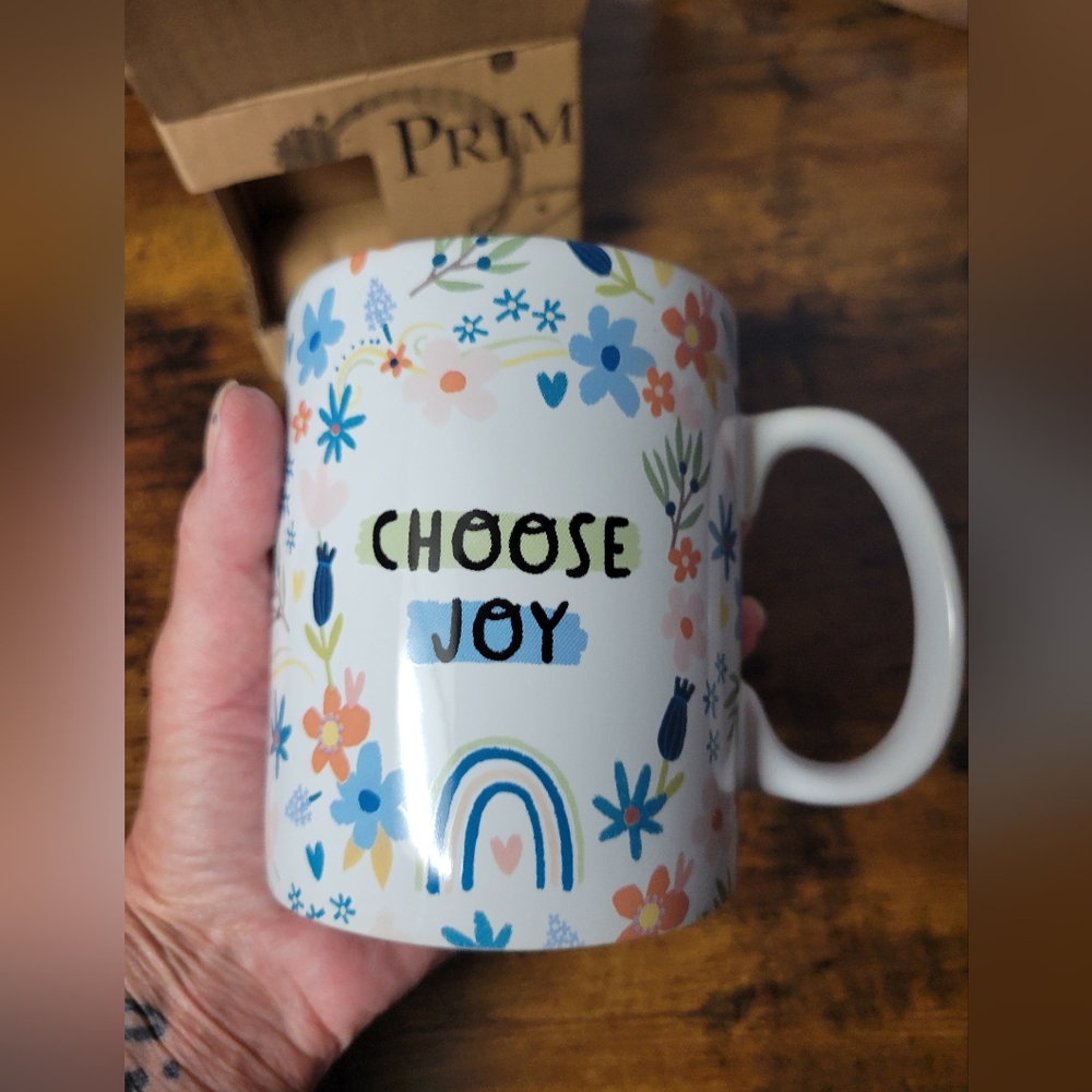 Primitives by Kathy Floral Choose Joy' Mug ceramic 20 oz - Picture 9 of 9